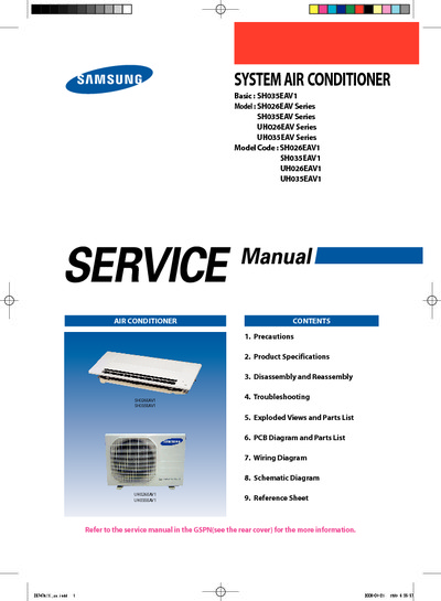 Samsung SH026 035 EAV1 Service Manual