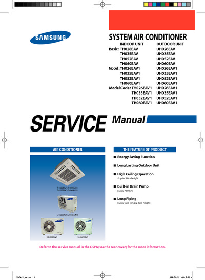 Samsung TH026 035 052 060 EAV1 Service Manual