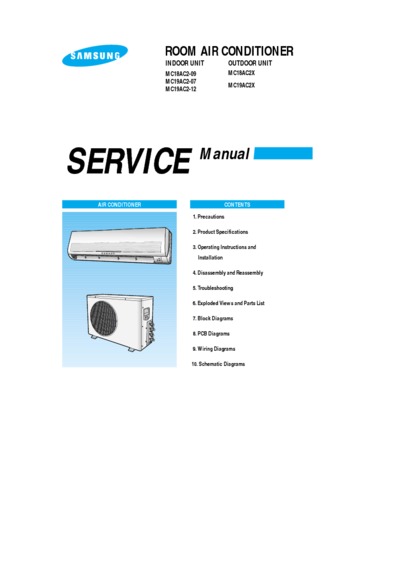 Samsung MC18 19 24 AC2X Service Manual