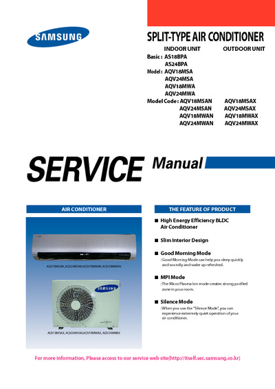 Samsung AQV18 24 MSAN Service Manual