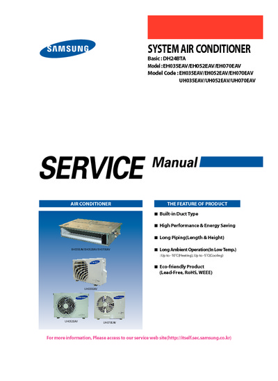 Samsung EH035 052 070 EAV Service Manual