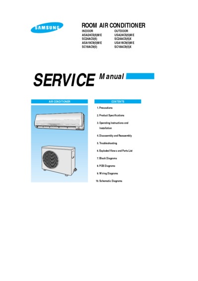 Samsung SC18 24 AC Service Manual