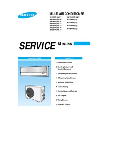 Samsung MH18 19 24 26 AP Service Manual