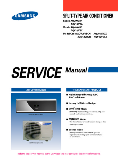 Samsung AQV09 12 VBCN Service Manual