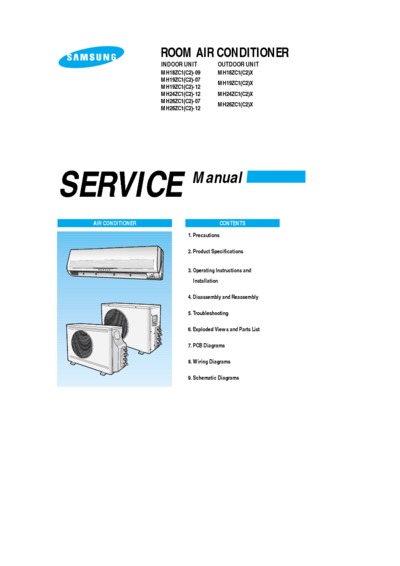 Samsung MH18 19 24 26 ZC Service Manual