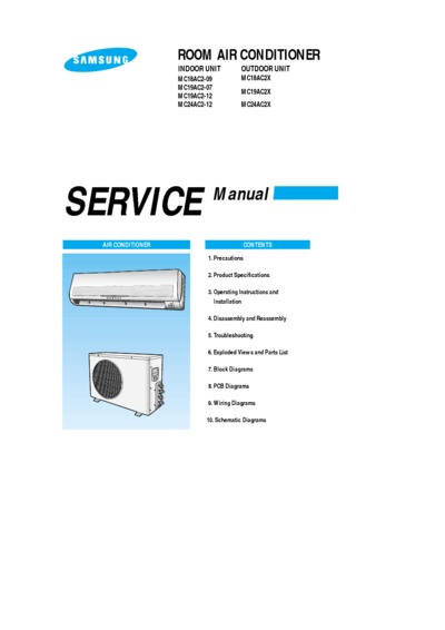 Samsung MC18 19 24 AC Service Manual