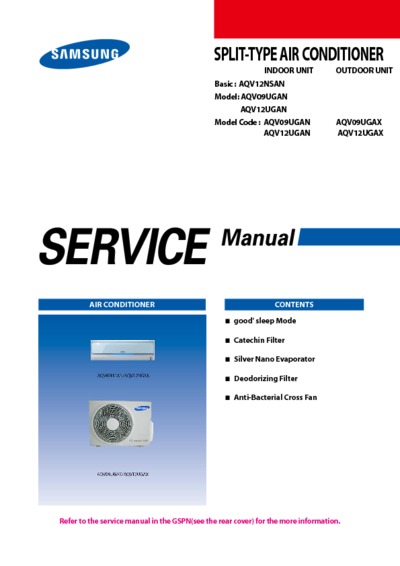 Samsung AQV09 12 UGAN Service Manual