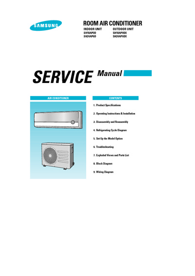 Samsung SH18 24 AP0D Service Manual