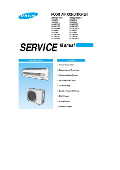 Samsung SC09 12 AWH Service Manual