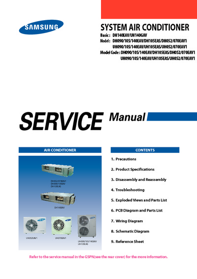 Samsung DH052 070 EAV1 Service Manual