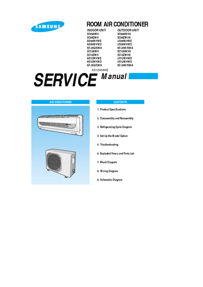 Samsung AS09 12 WHWE Service Manual