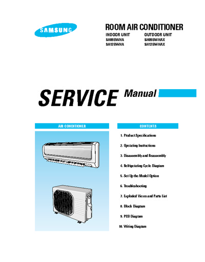Samsung SH09 12 BWHA X Service Manual