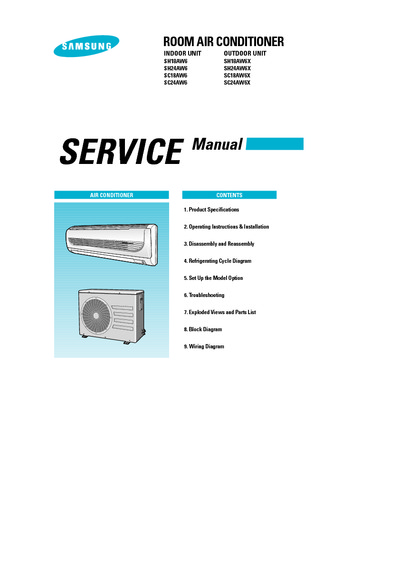 Samsung SH18 24 AW6 Service Manual