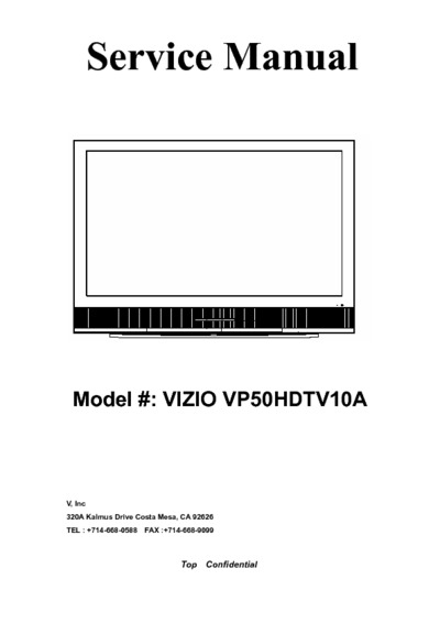 Vizio VP50HDTV10A