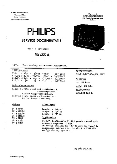 PHILIPS BX455A