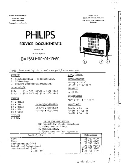 PHILIPS BX136-U Service Manual