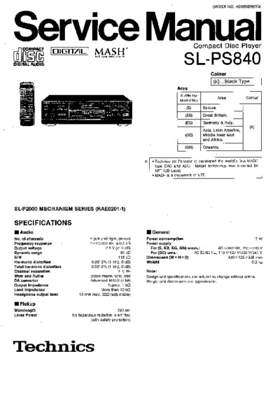 TECHNICS SL-PS840