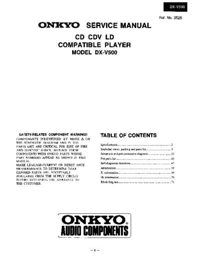 ONKYO DX-V500