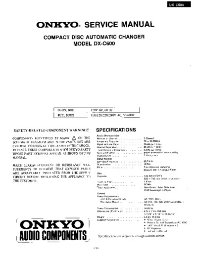 ONKYO DX-C600