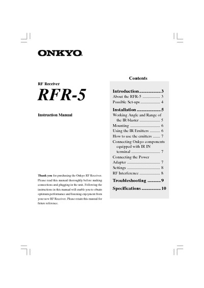 ONKYO RFR-5