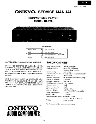 ONKYO DX-C230