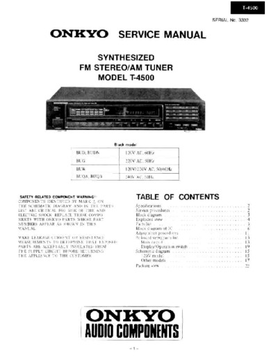 ONKYO T-4500