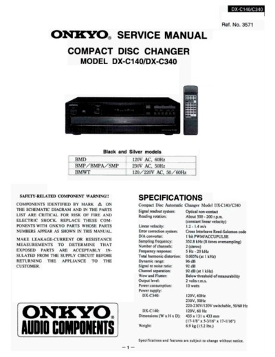 ONKYO DX-C340