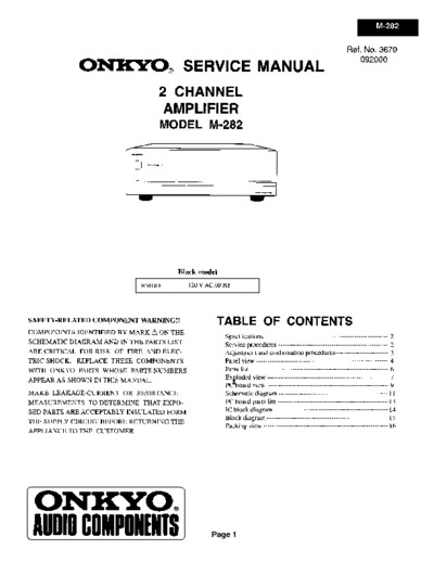 ONKYO M-282