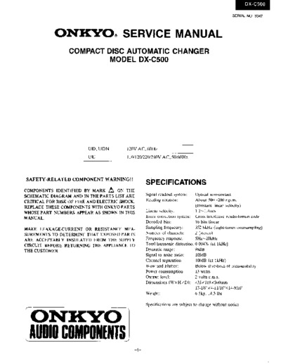ONKYO DX-C500