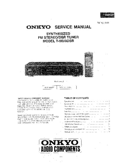 ONKYO T-9890-DSR