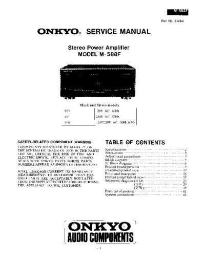 ONKYO M-588-F
