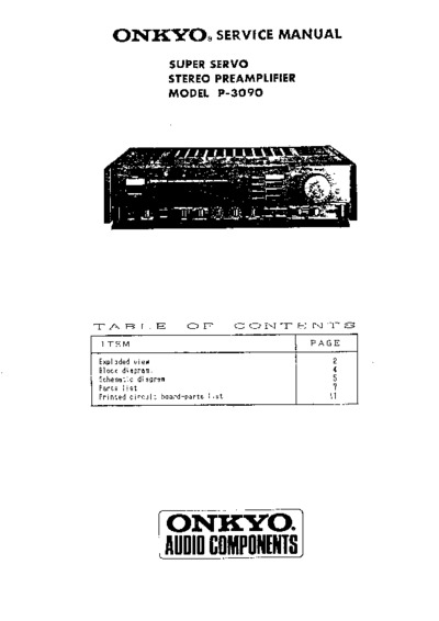 ONKYO P-3090