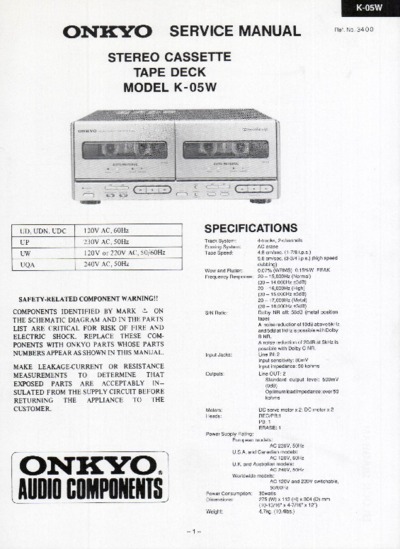 ONKYO K-05-W