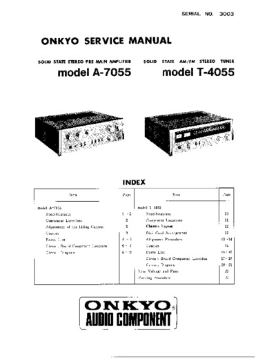 ONKYO T-7055
