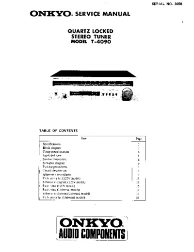 ONKYO T-4090