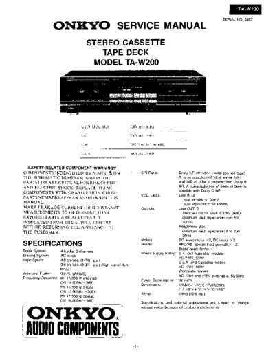 ONKYO TA-W200