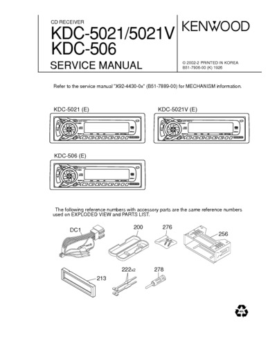 KENWOOD KDC-5021-V