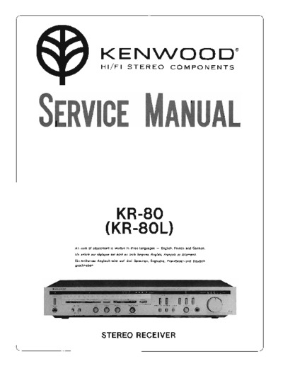 KENWOOD KR-80-L