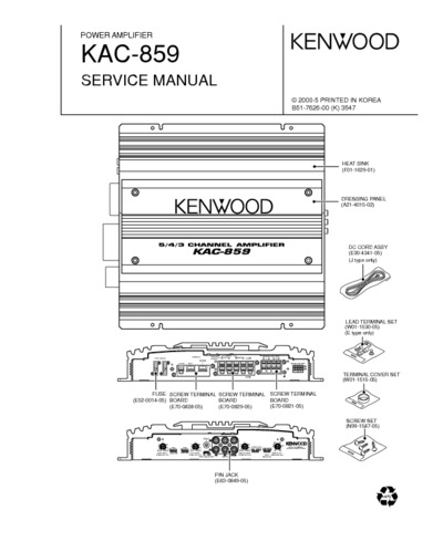 KENWOOD KAC-859