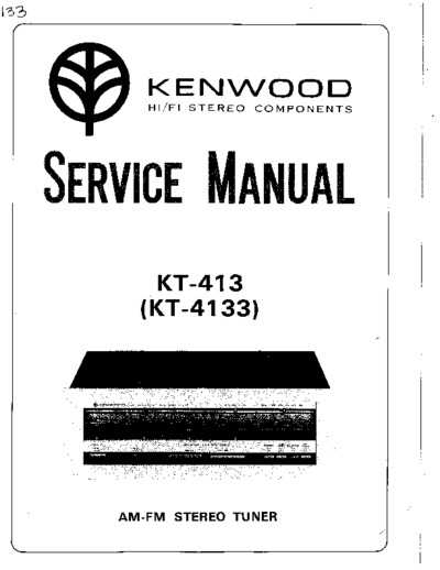 KENWOOD KT-4133 Schematics