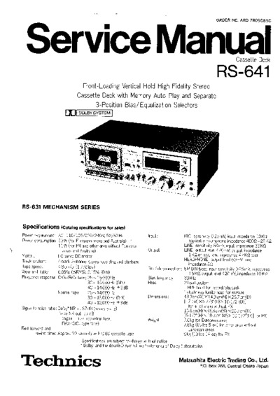 TECHNICS RS-641