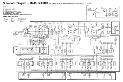 TECHNICS SH-8015 Schematics