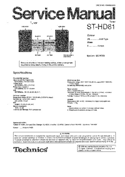 TECHNICS ST-HD-81