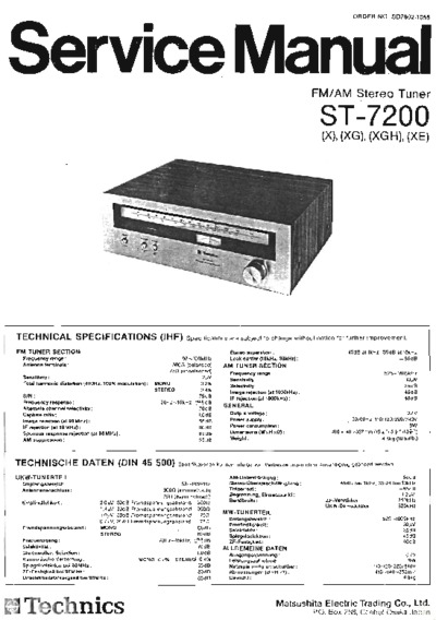 TECHNICS ST-7200
