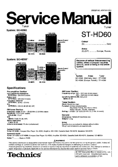TECHNICS ST-HD-60