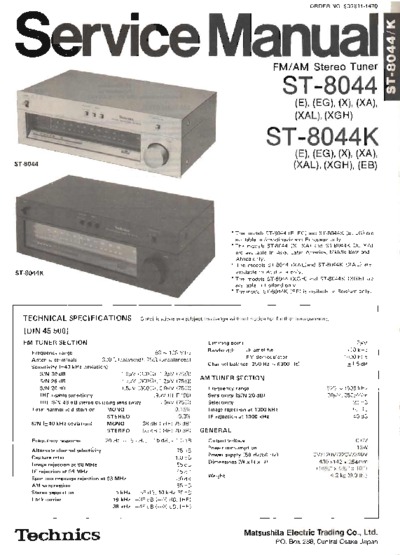TECHNICS ST-8044