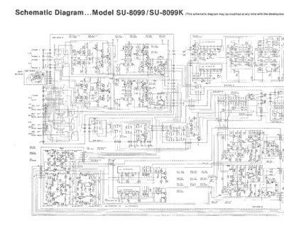 TECHNICS SU-8099 Schematics