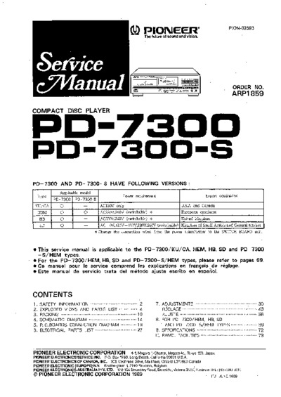 PIONEER PD-7300