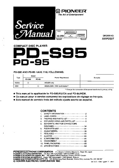 PIONEER PD-95