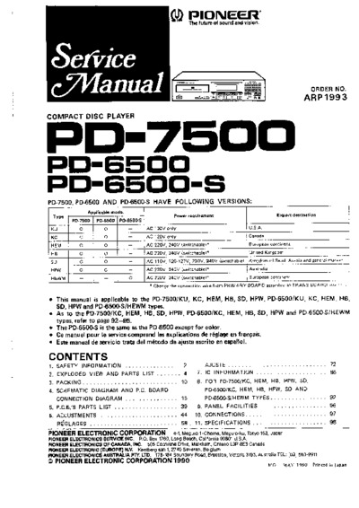 PIONEER PD-6500